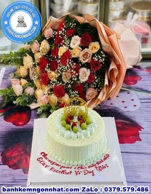 Combo Bánh Kem Và Hoa Tươi 31